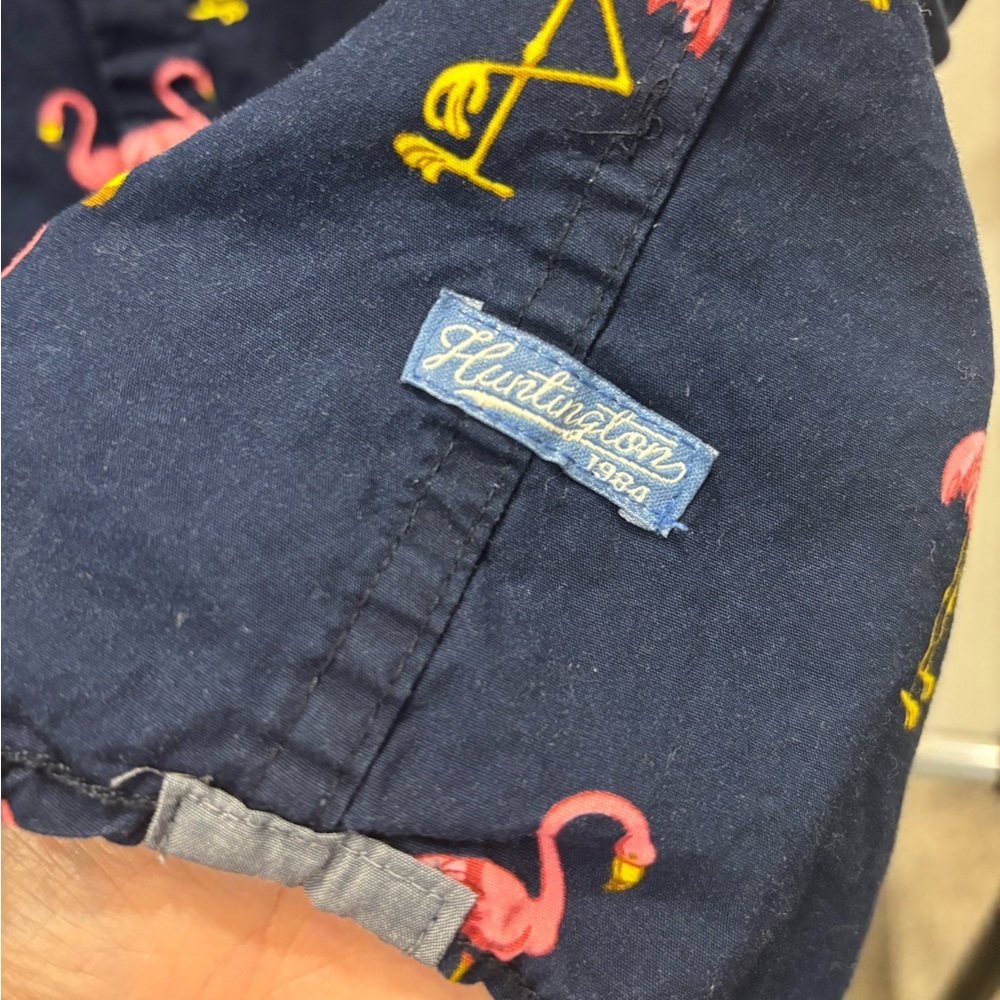 Flamingo Men’s Hungtington BC‎ button down short sleeve shirt - Picture 3 of 4